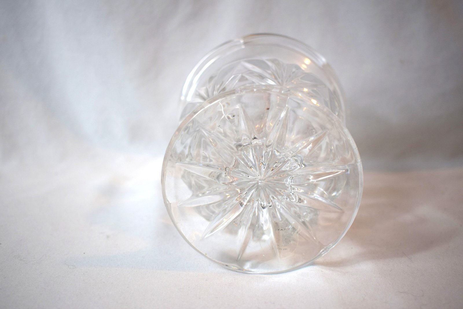 Vintage Royal Limited 24% Lead Crystal Pedestal Vase Candy Dish Candle Holder - Image 4