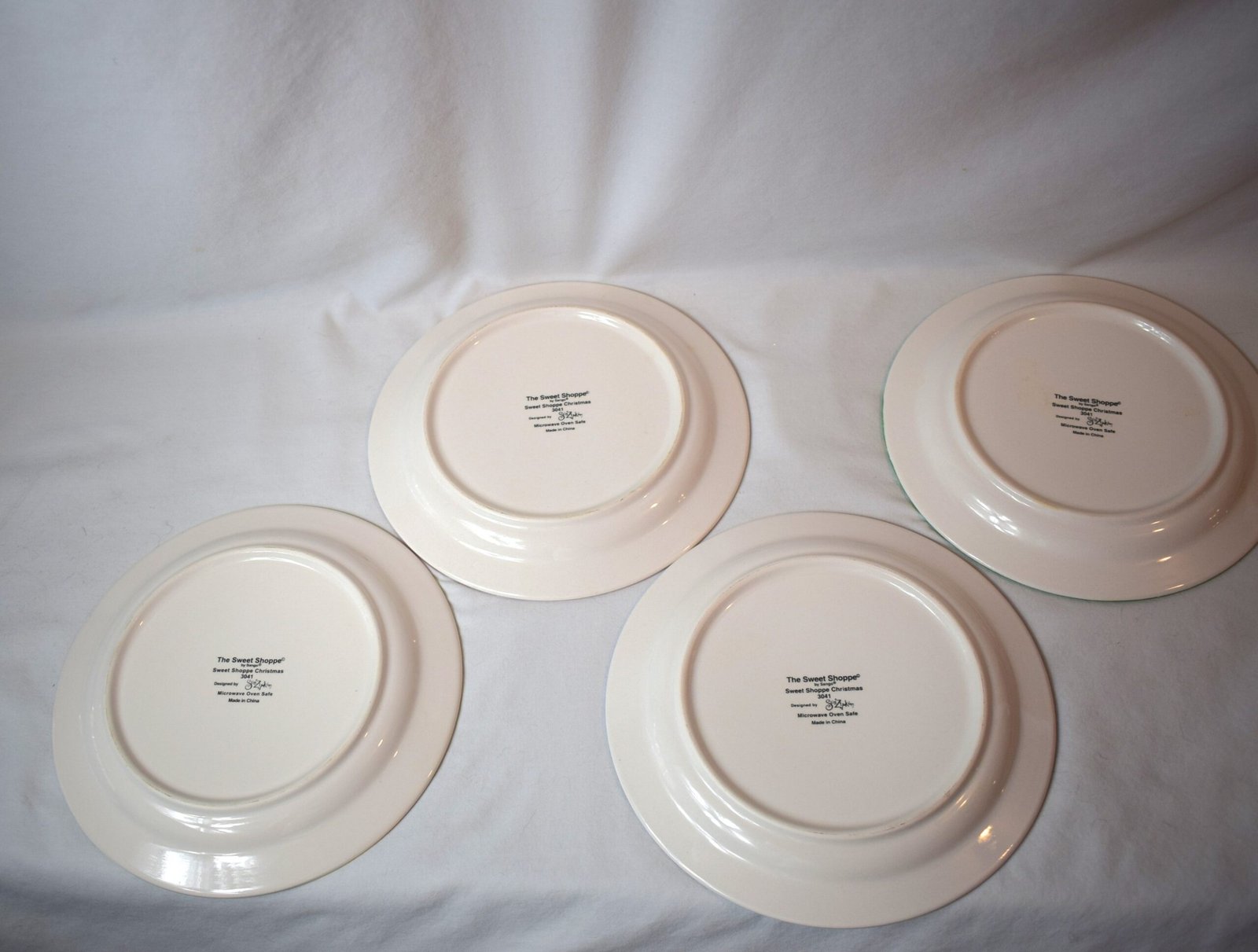 The Sweet Shop By Sango Set Of Four Snowman 8 Inch Dessert Plates - Image 2