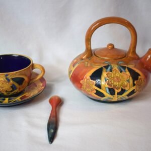 Vintage Old Tupton Ware Lusterware Daffodil Tea Set Teapot Tea Cup Spoon