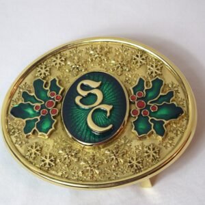 HRSC Exclusive Green Snowflake Santa Claus Buckle
