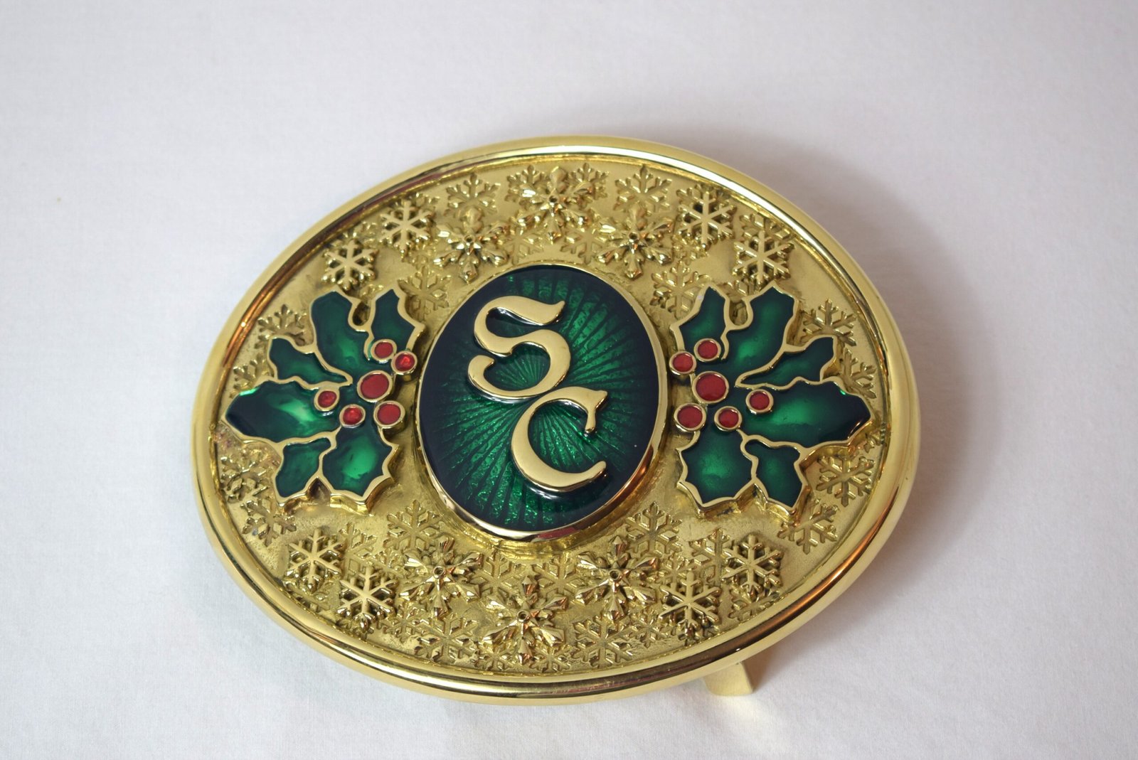 HRSC Exclusive Green Snowflake Santa Claus Buckle