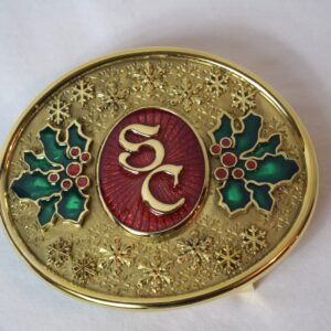 HRSC Exclusive Red Snowflake Santa Claus Buckle