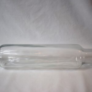 Vintage Clear Glass Rolling Pin With Metal Cap