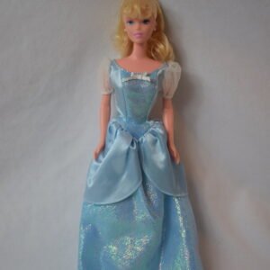 Vintage Mattel 1966 Twist N Turn Barbie Doll in Blue Dress, No Shoes