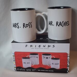 NIB Friends Couples Mug Set Mrs Ross Mr Rachel