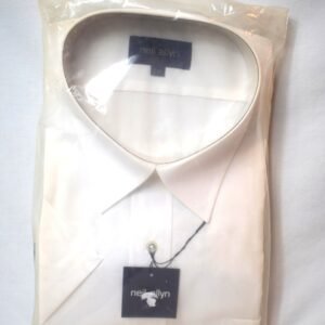 NIP Neil Allyn White Button Collar Dress Shirt Style # 2071-70 Size 2XL