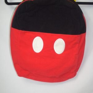 Vintage Disney Mickey Mouse Plush Red and Black Backpack