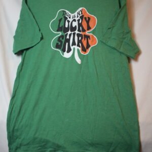 New Celebrate This Is My Lucky Shirt St Patrick's Day Shamrock T-shirt Size M