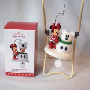 2017 Hallmark Keepsake Snowmouse Suprise Mickey and Minnie Disney Ornament