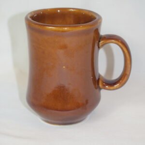 Vintage Brown Diner Style Coffee Cup Mug