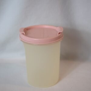 Tupperware Pink Shaker Lid #1912-8 Container #1606-2